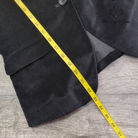 Talbots Petite Velour One Button Blazer Size 0P - Picture 4 of 5